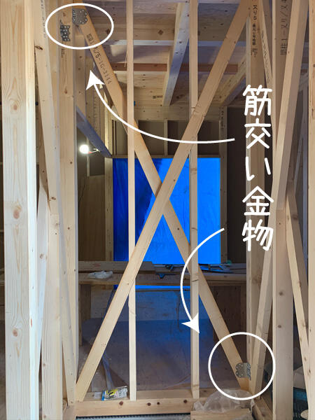 【橿原市】筋交いの施工をしています