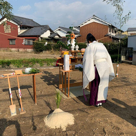 【三宅町】地鎮祭に参列しました