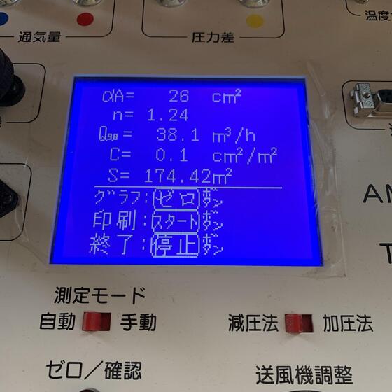 【葛城市】気密測定を実施しました