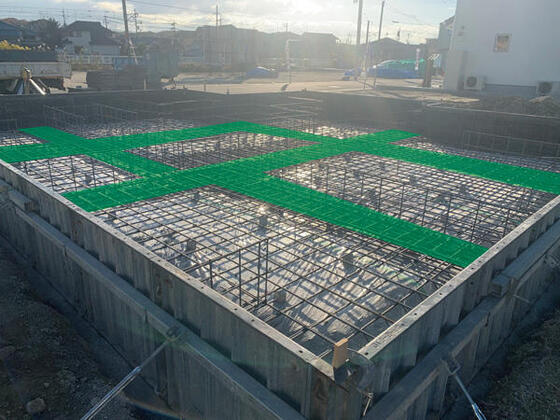【香芝市】基礎の配筋検査に合格しました