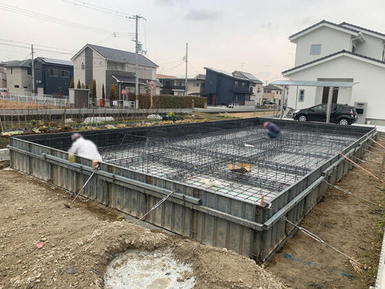 【葛城市】鉄筋施工が進みます