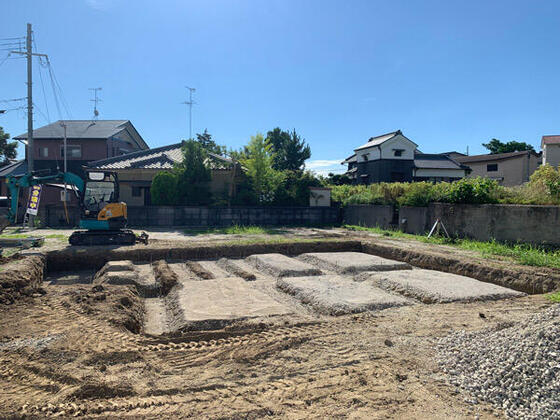 【香芝市】基礎工事が進んでいます