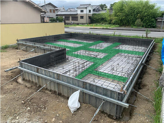 【田原本町】基礎の鉄筋の検査に合格しました