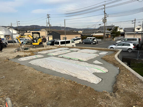 【香芝市】基礎工事が始まりました