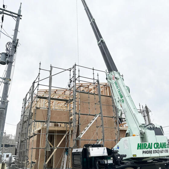 【香芝市】長期優良住宅の建物を上棟しました