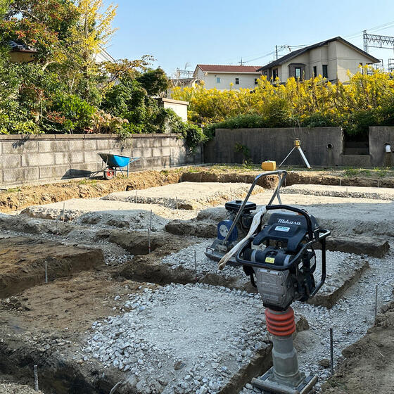 【香芝市】基礎工事が始まりました