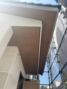 【平群町三里Ｄ】軒天を施工しました