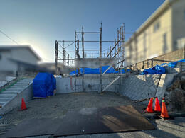 【奈良市】先行足場を組みました