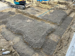 【奈良市】基礎工事の掘り方を進めています