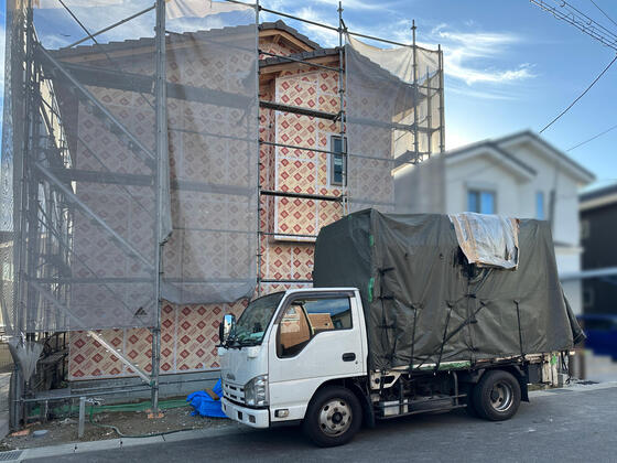 【香芝市】ウレタン吹付け断熱を施工します