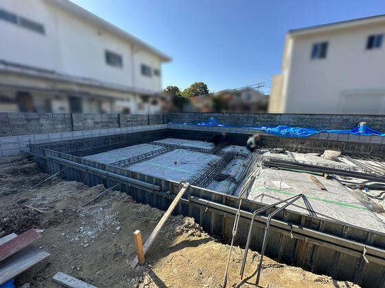 【奈良市】基礎の鉄筋を組み始めました