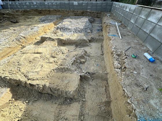 【奈良市】基礎工事を進めています