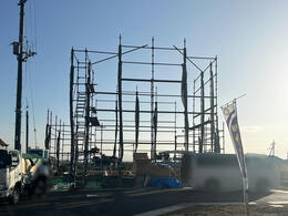 【香芝市】土台敷きの施工を進めています