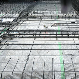 【香芝市】基礎の鉄筋を組み進めています