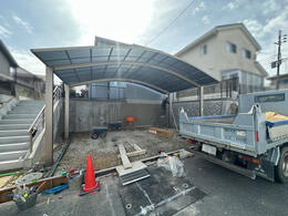 【奈良市】カーポートが組み上がりました