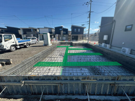 【橿原市】基礎の配筋検査に合格しました