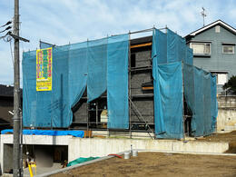 【平群町 ZEH新築住宅】外壁工事が完了しました！